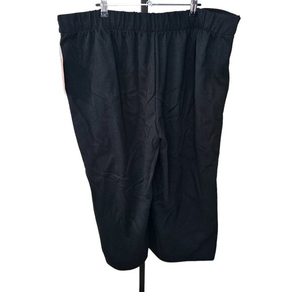 Ripzone Lounge Tie Waist Culottes Size 2X Black New With Tags - Picture 4 of 7